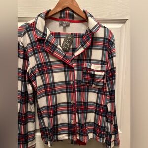 NWT LOFT SLEEP WOMEN'S 2 PIECE PAJAMA SET- STUART TARTAN- SMALL